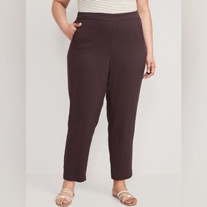 Old Navy | High-Waisted Soft Playa Taper Ankle Pants - Plum